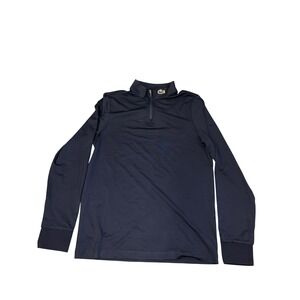 Lacoste Sport Quarter Zip‎ Pullover Small Navy Blue Golf Performance Shirt
